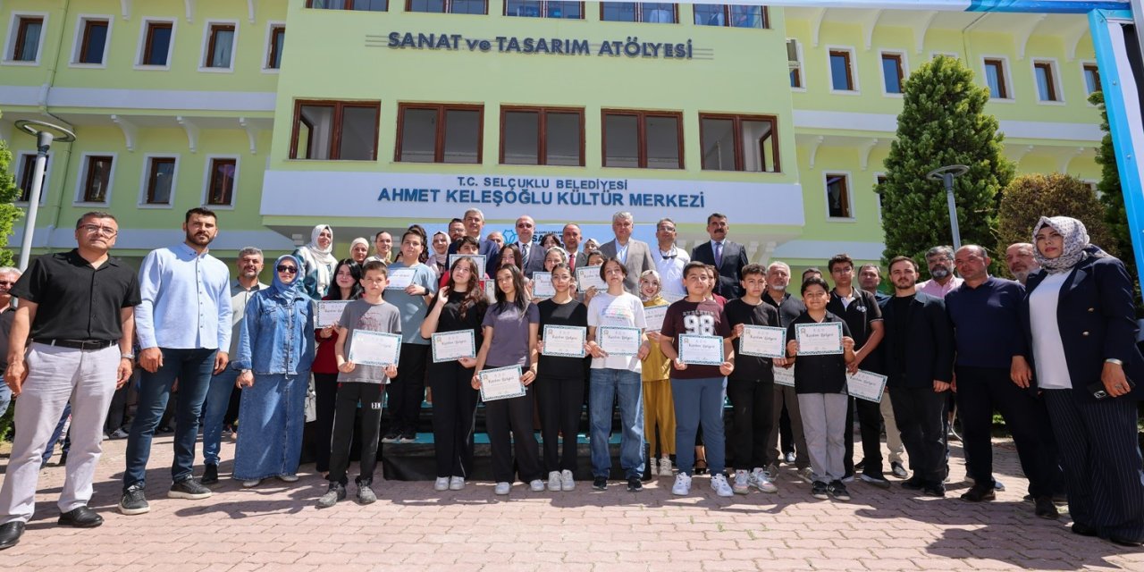 Selçuklu Sanat Ve Tasarım Atölyesi’nde Yıl Sonu Sergisi İle Dönem Tamamlandı