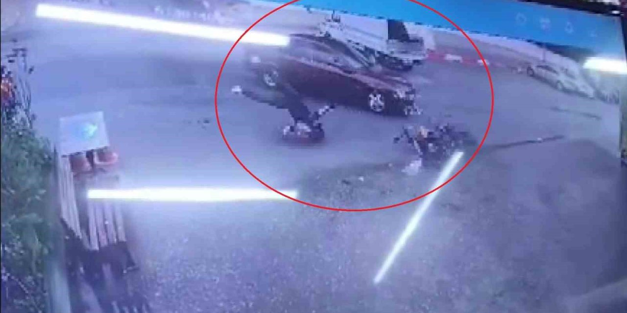 Motosikletlinin Ölümden Döndüğü Kaza Kamerada