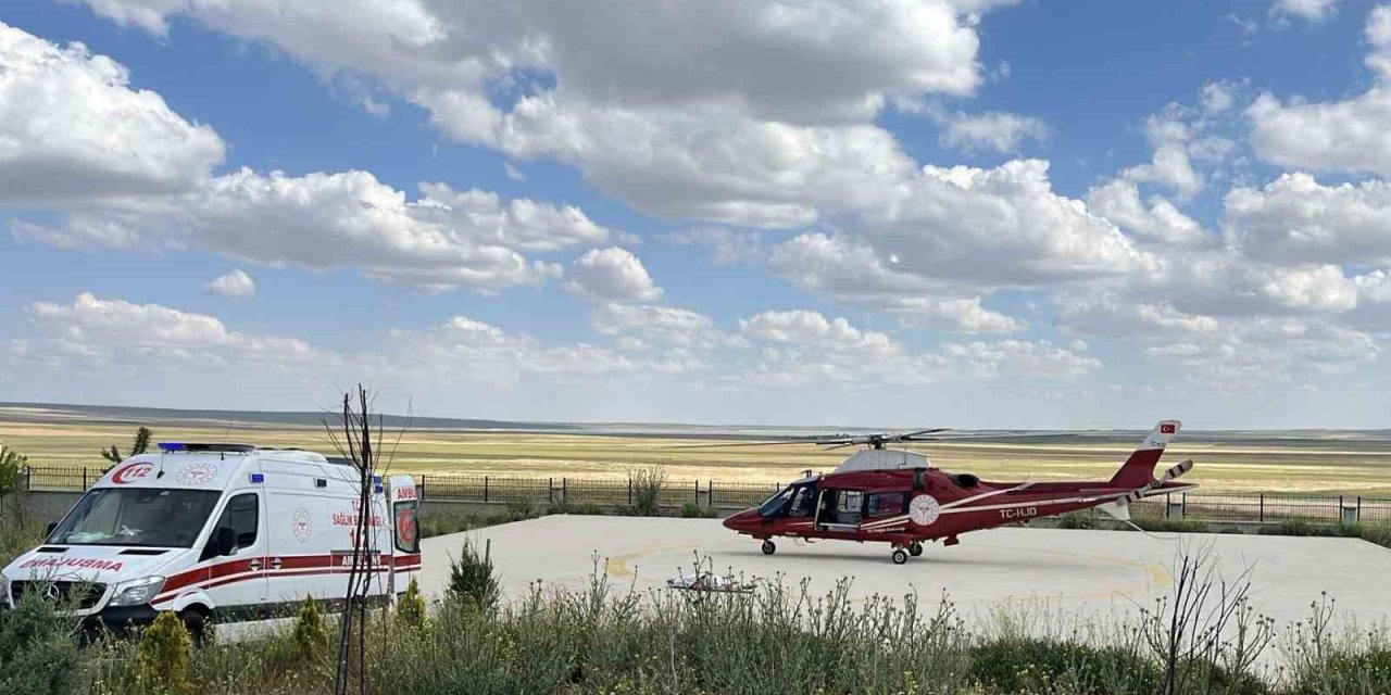 Kalp Krizi Geçiren Hasta Ambulans Helikopter İle Konya’ya Sevk Edildi