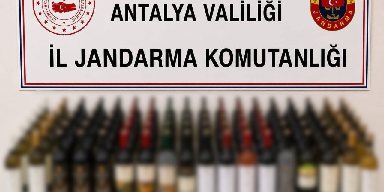 Alanya’da 108 Litre Kaçak Alkol Ele Geçirildi