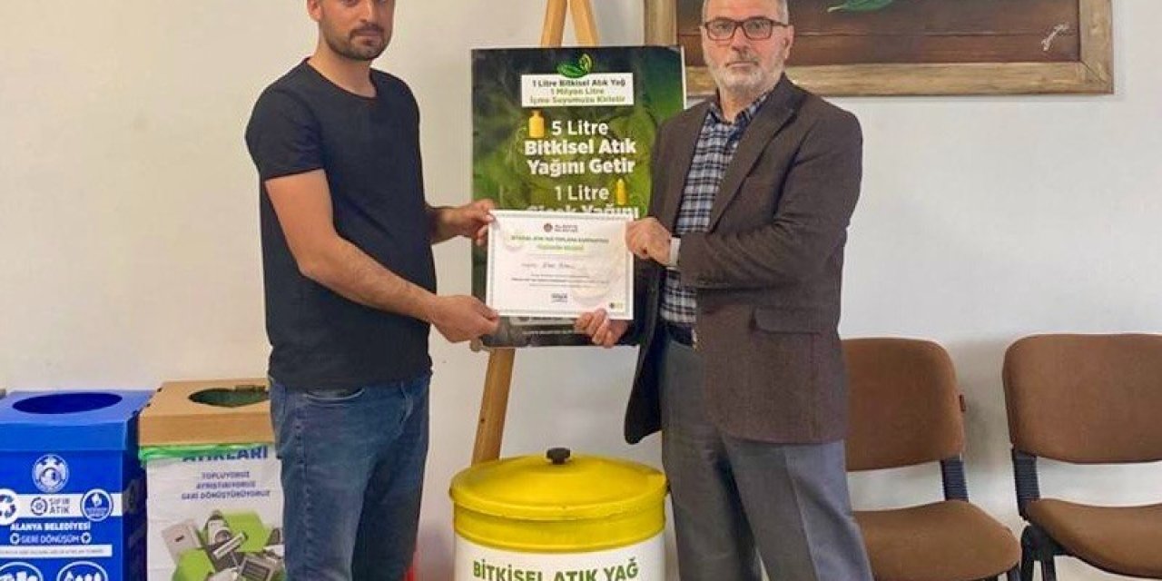 Alanya’da 3 Ayda 572 Litre Atık Yağ Geri Dönüşüme Kazandırıldı