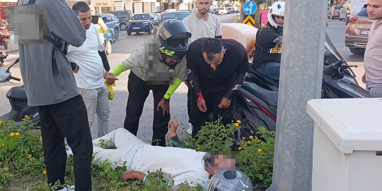 Aynı Kavşakta Bir Saat Arayla İki Ayrı Motosiklet Kazası: 2 Yaralı