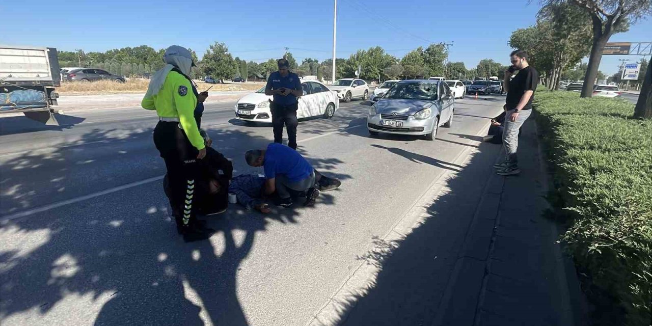 Otomobilin Çarptığı Bisikletli Ağır Yaralandı