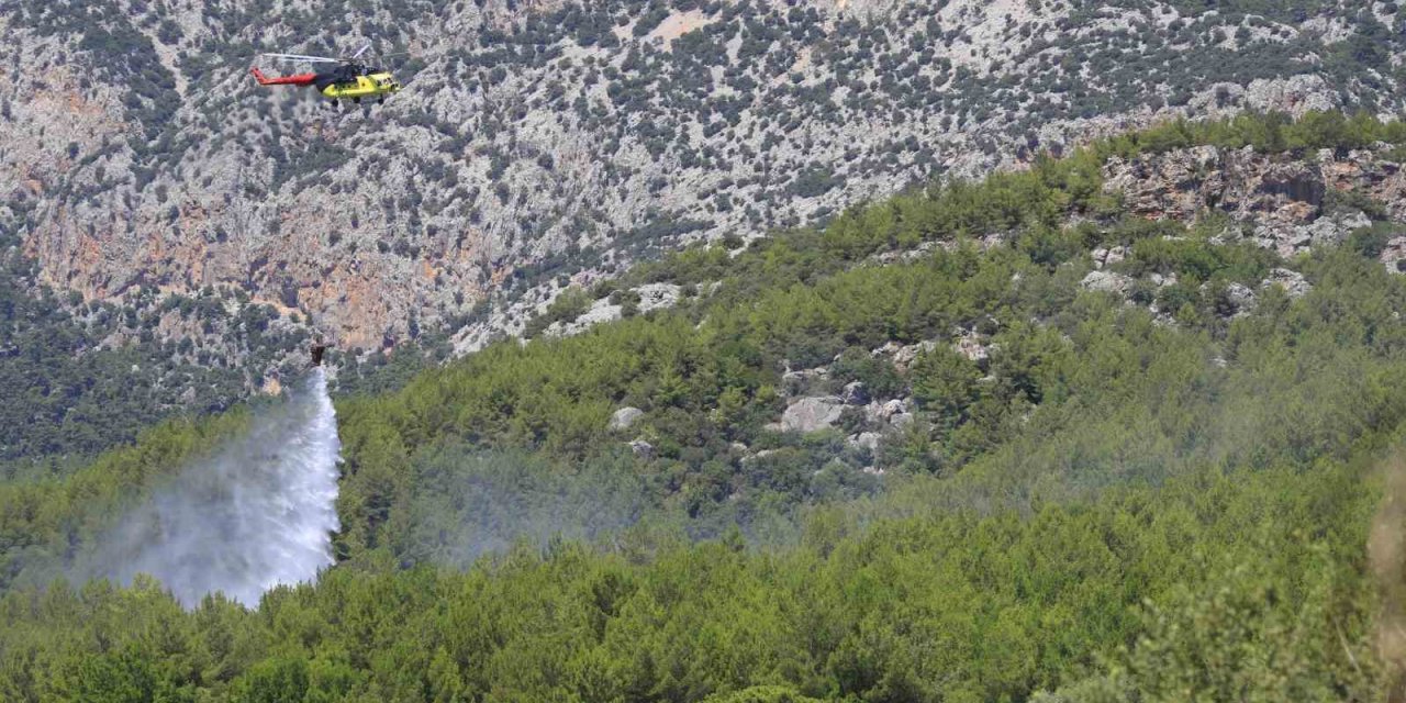Antalya’da Ormanlık Alanda Çıkan Yangın Büyümeden Kontrol Altına Alındı