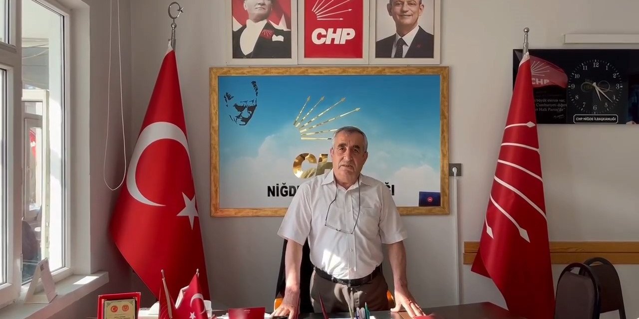 Chp Niğde İl Başkanı Görevden Alındı