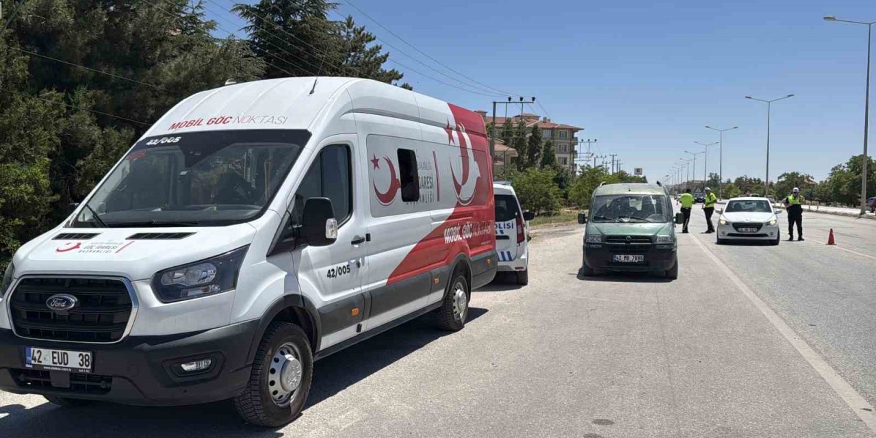 Konya - Ankara Kara Yolunda Nato Zirvesi Denetimleri