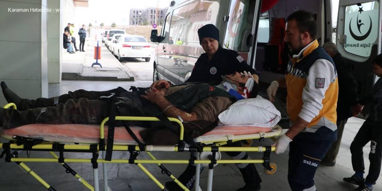 Karaman'da İki Otomobil Çarpıştı: 5 Yaralı