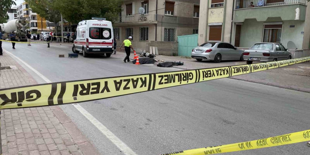 Beton Mikserinin Çarptığı Elektrikli Bisikletin Sürücüsü Öldü