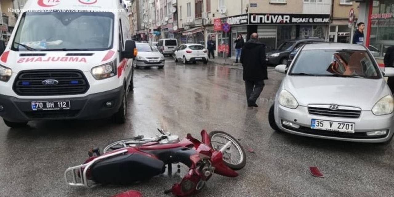 Karaman’da Trafik Kazası: 1 Yaralı