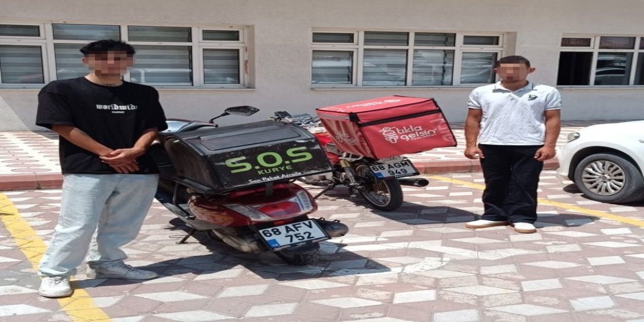 Aksaray’da Şok Eden Görüntüler, Oyun Parkına Motosikletle Çıktılar