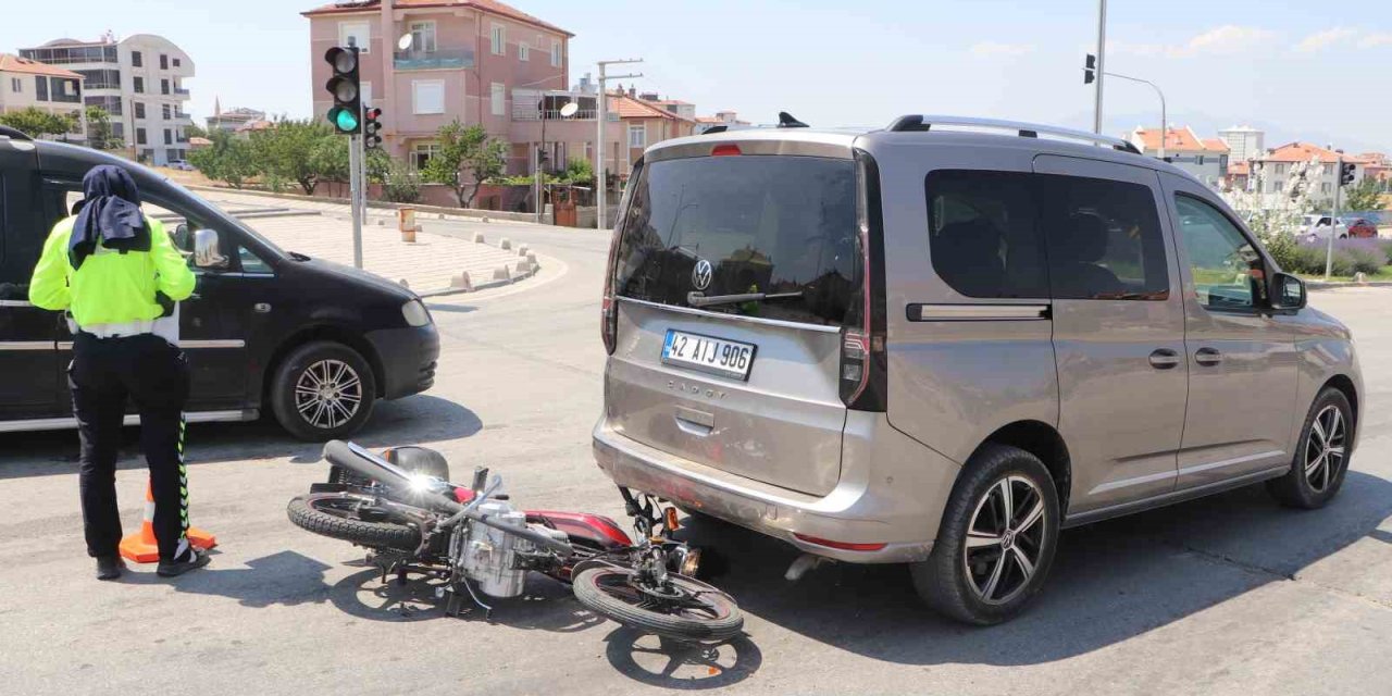 Karaman’da Motosiklet Kazası: 1 Yaralı