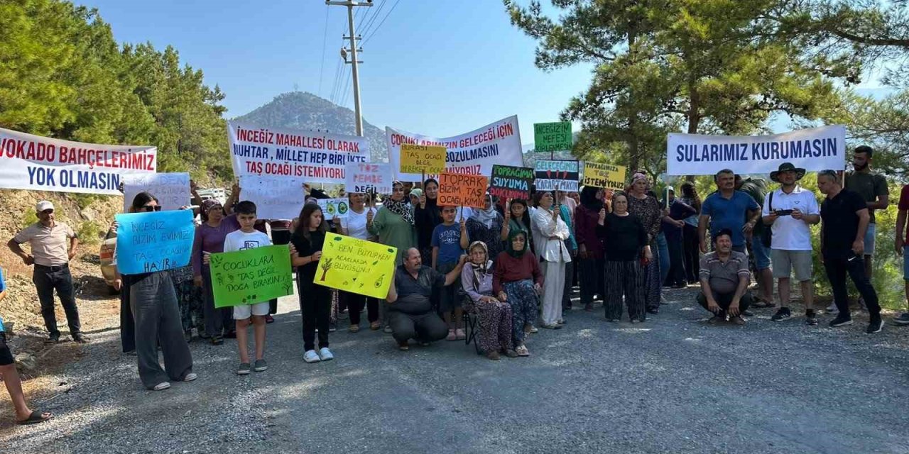 Gazipaşa’da Taş Ocağı Planı Mahalleliyi Sokağa Döktü