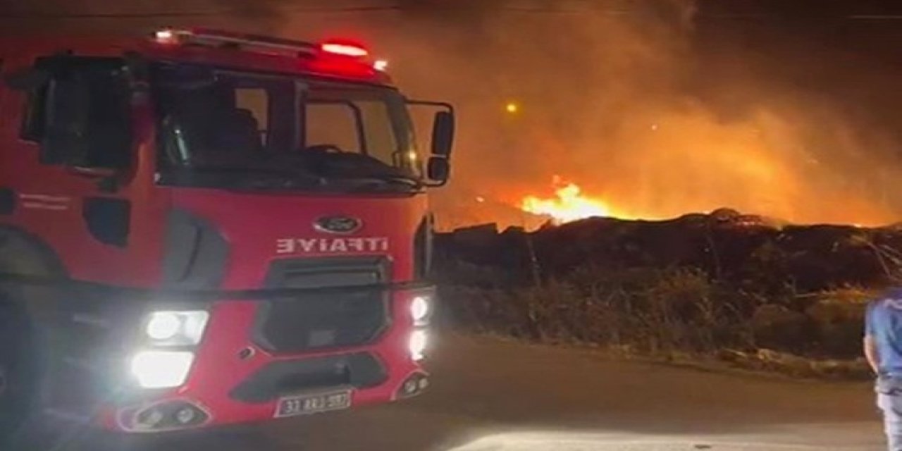 Otluk Yangını Orman Ve İtfaiye Ekipleri Tarafından Söndürüldü