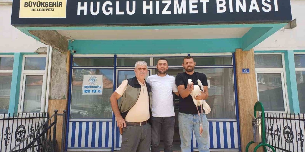 Yaralı Leylek Koruma Altına Alındı