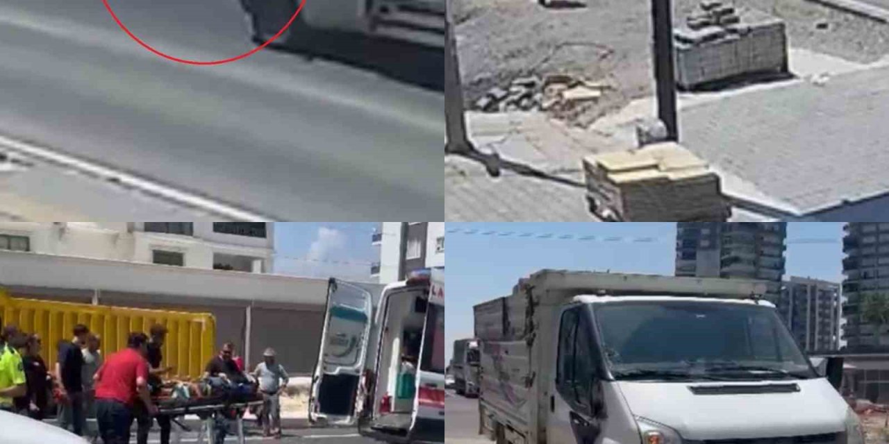 16 Yaşındaki Sürücünün Kullandığı Kamyonet Yayaya Çaptı: Kaza Anı Kamerada