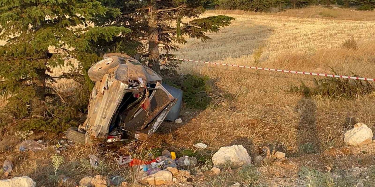 Karaman’da Otomobil Şarampole Takla Attı: 1 Yaralı