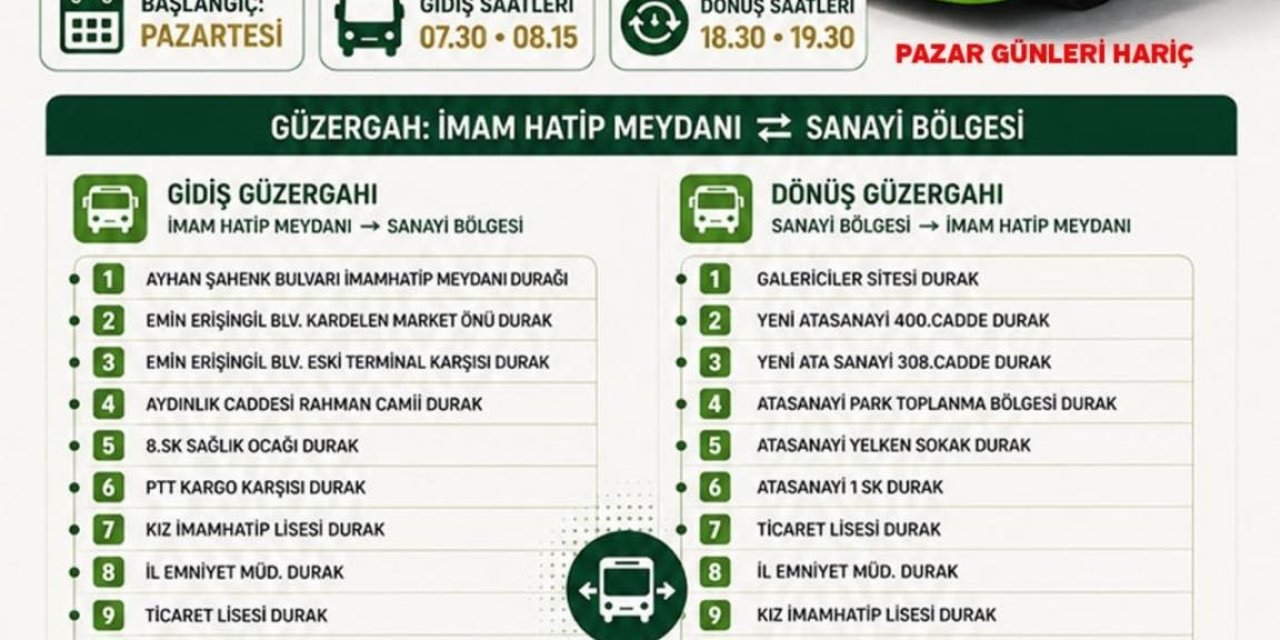 Niğde Belediyesi Üreten Ellerin Yanında: Sanayi Çıraklarına Ücretsiz Ulaşım
