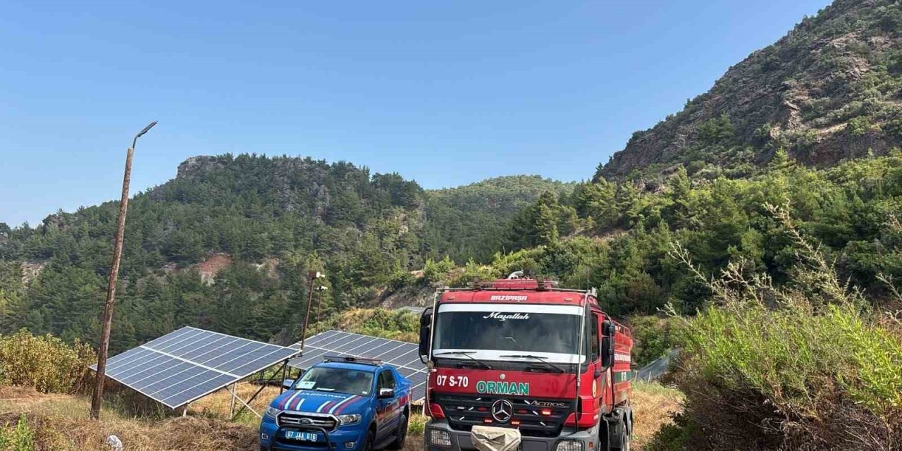 Gazipaşa’da Çıkan Yangın Büyümeden Söndürüldü