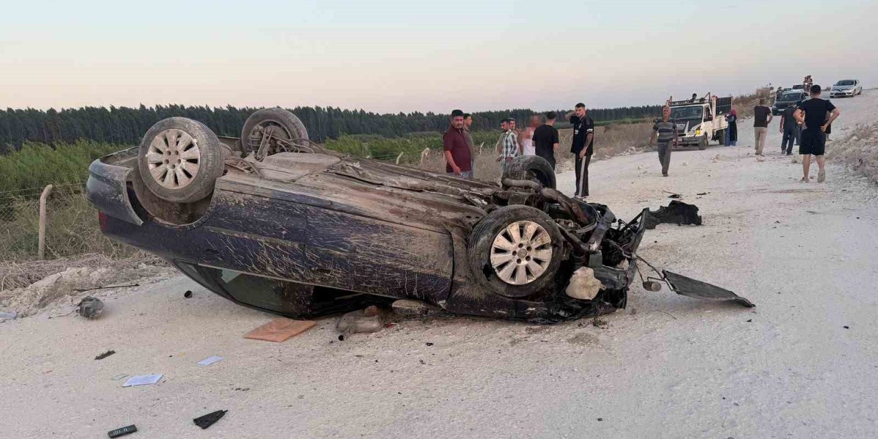 Mersin’de Stabilize Yolda Otomobil Takla Attı: 1 Ölü,1 Yaralı