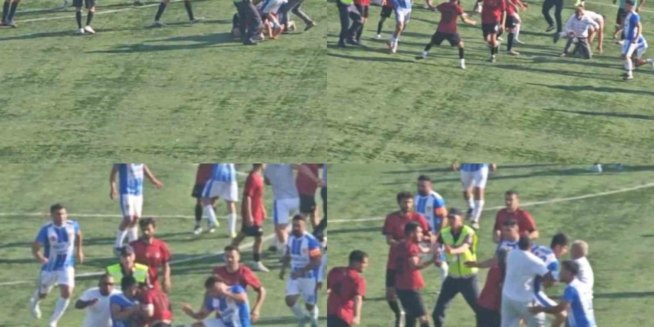 Futbol Maçındaki Kavga Kameraya Yansıdı