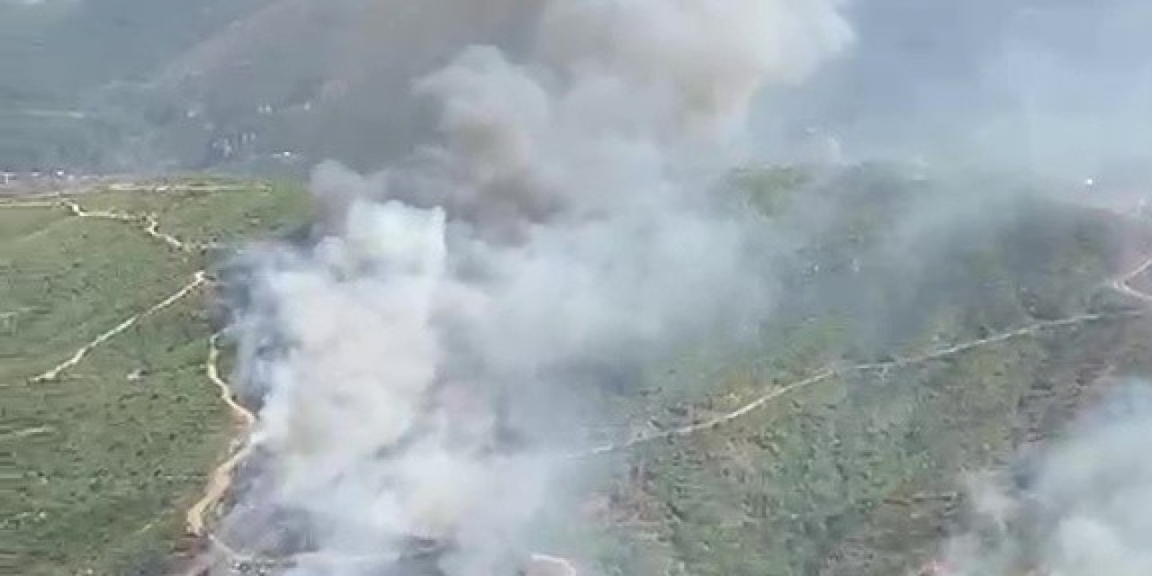 Alanya Sapadere Kanyonu’nda Ormanlık Alanda Yangın
