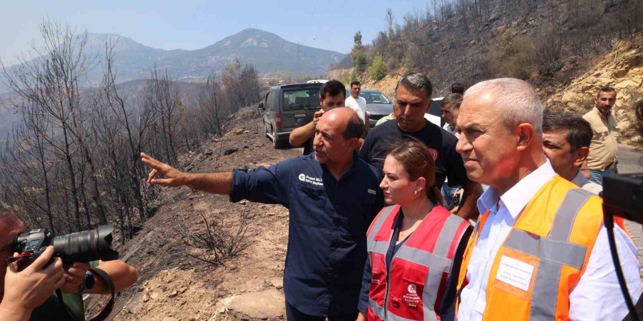 Antalya Büyükşehir Belediyesi Başkan Vekili Özdemir: "ekipler Yangının Etrafını Yüzde 80 Oranında Çevirdi"