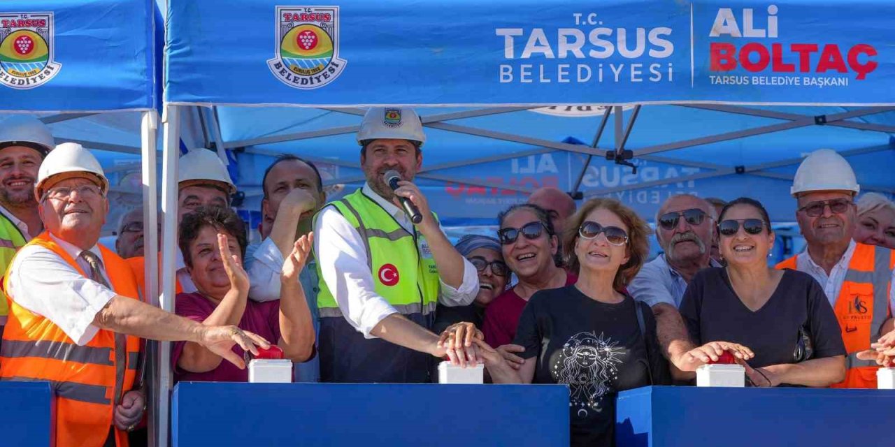 Tarsus’ta Yıllardır Beklenen Kentsel Dönüşümde İlk Beton Döküldü