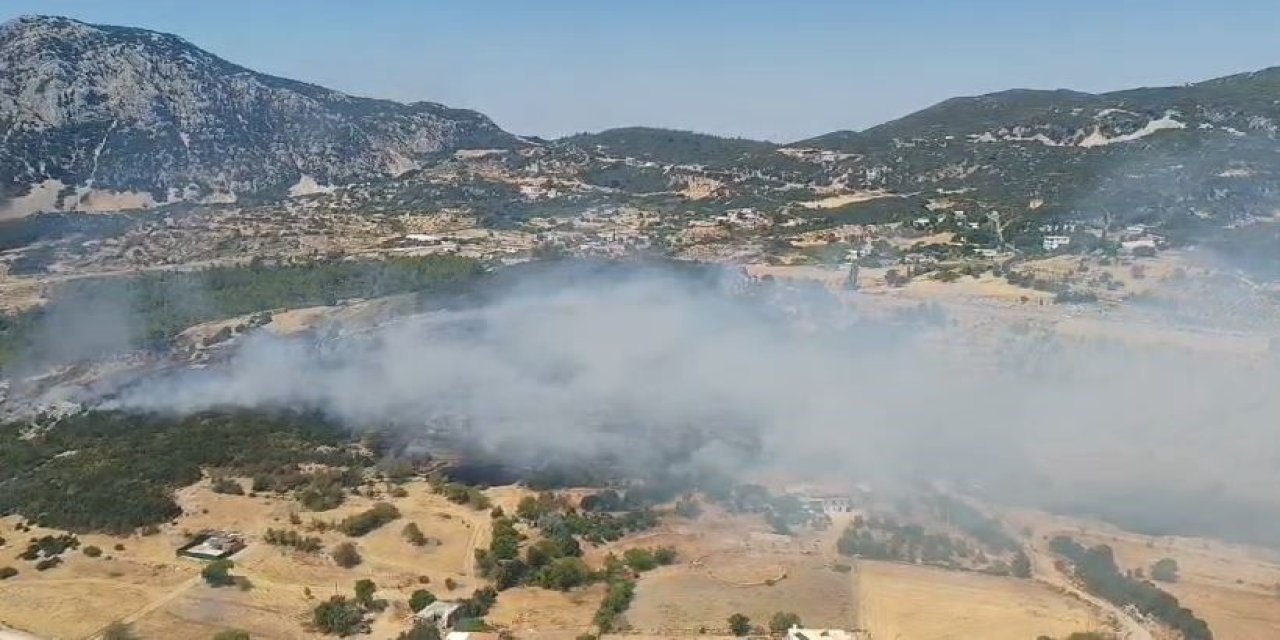 Kaş’ta Ormanlık Alanda Yangın