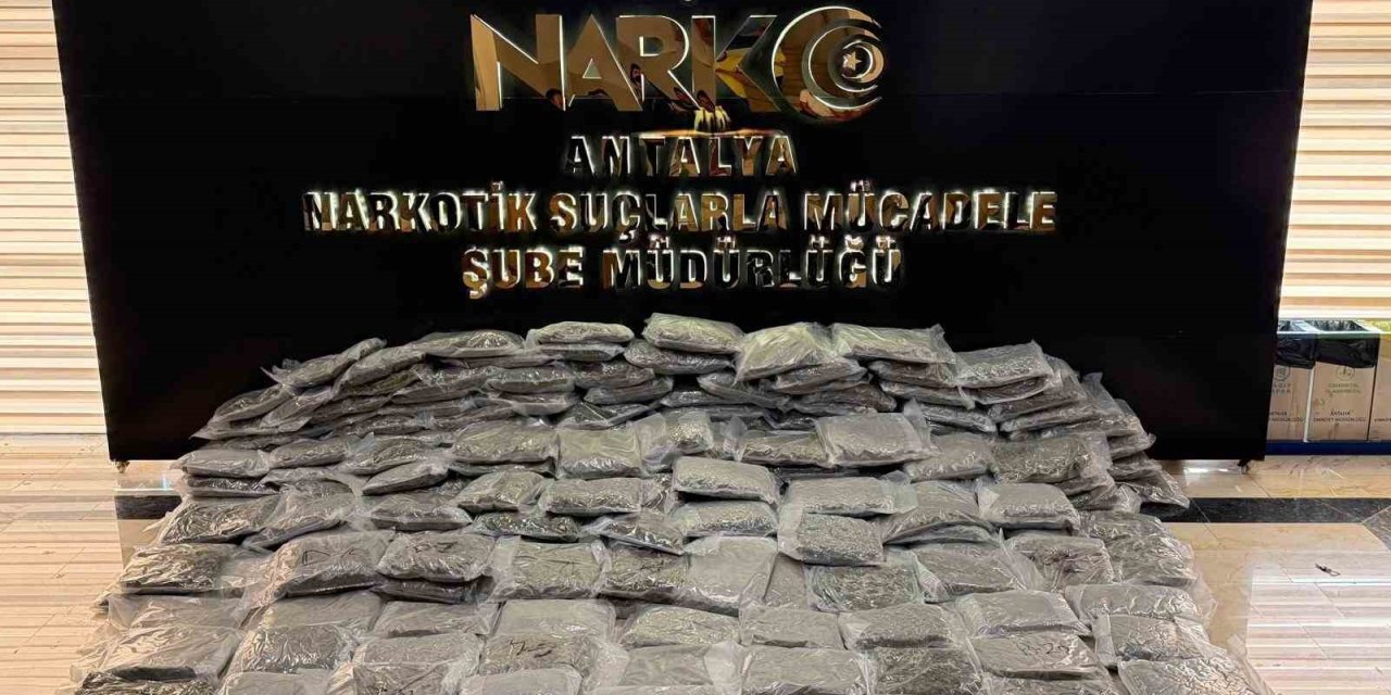 Antalya’da Uyuşturucu Operasyonu: 250 Kilogram Esrar Ele Geçirildi