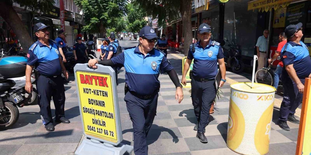 Akdeniz’de Kaldırım İşgallerine Zabıta Denetimi