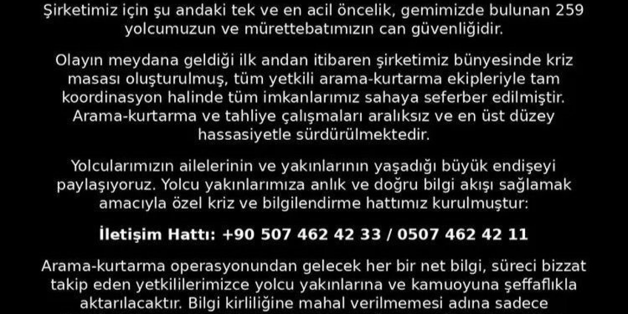 Filo Denizcilik’ten Girne Açıklarındaki Kaza Sonrası Açıklama: Yolcu Yakınları İçin Kriz Ve Bilgilendirme Hattı Kuruldu