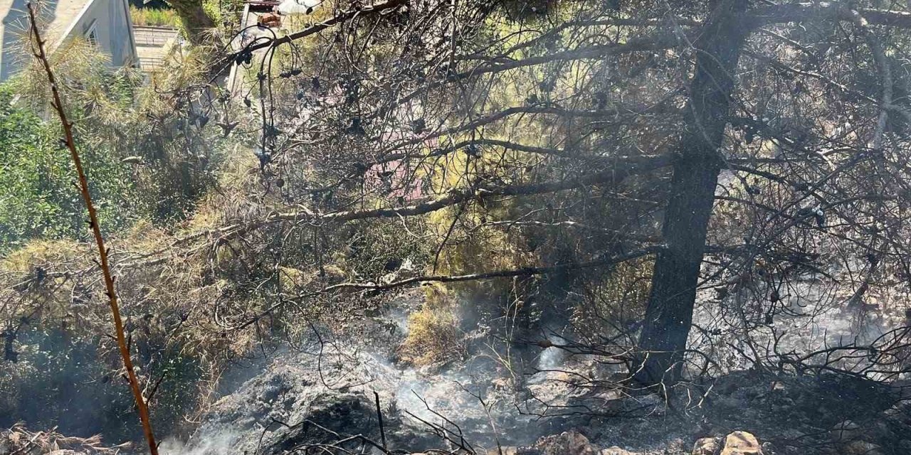 Alanya’da Çalılık Alanda Çıkan Yangın Söndürüldü