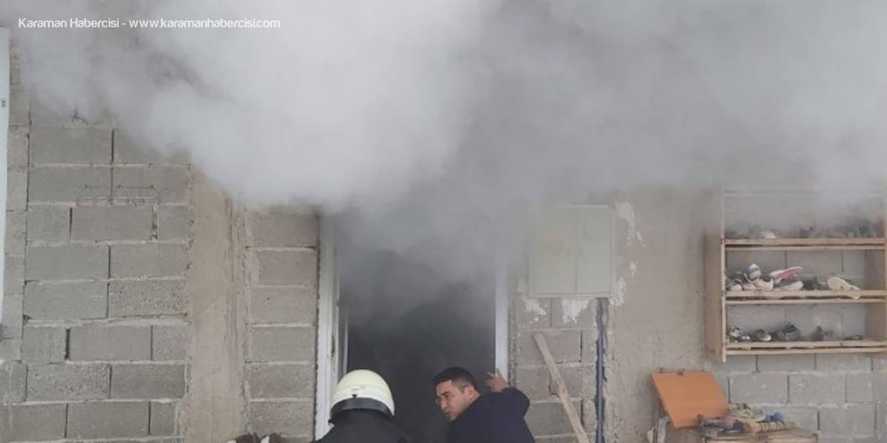 Karaman’da Çakmakla Oynayan Çocuk Evlerini Yaktı