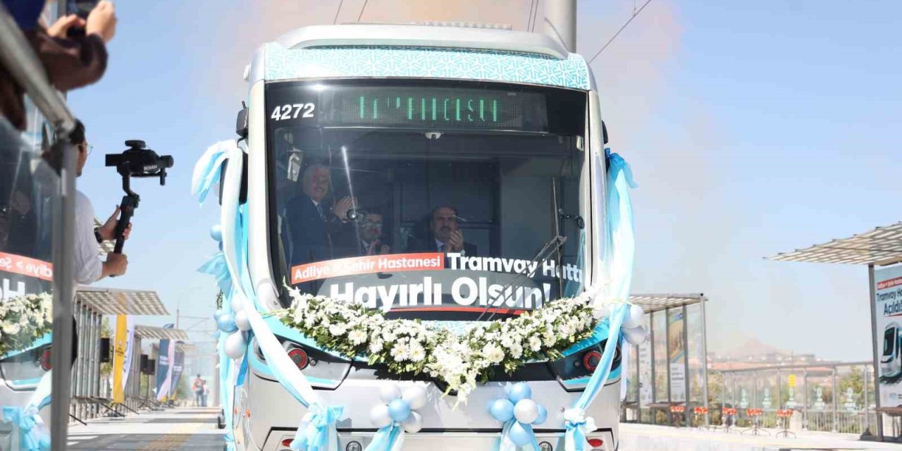 Konya’nın Raylı Sistem Ağını Güçlendirecek Adliye-şehir Hastanesi Hattı Açıldı