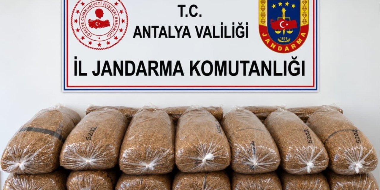 Alanya’da 144 Kilo Kaçak Tütün Ele Geçirildi
