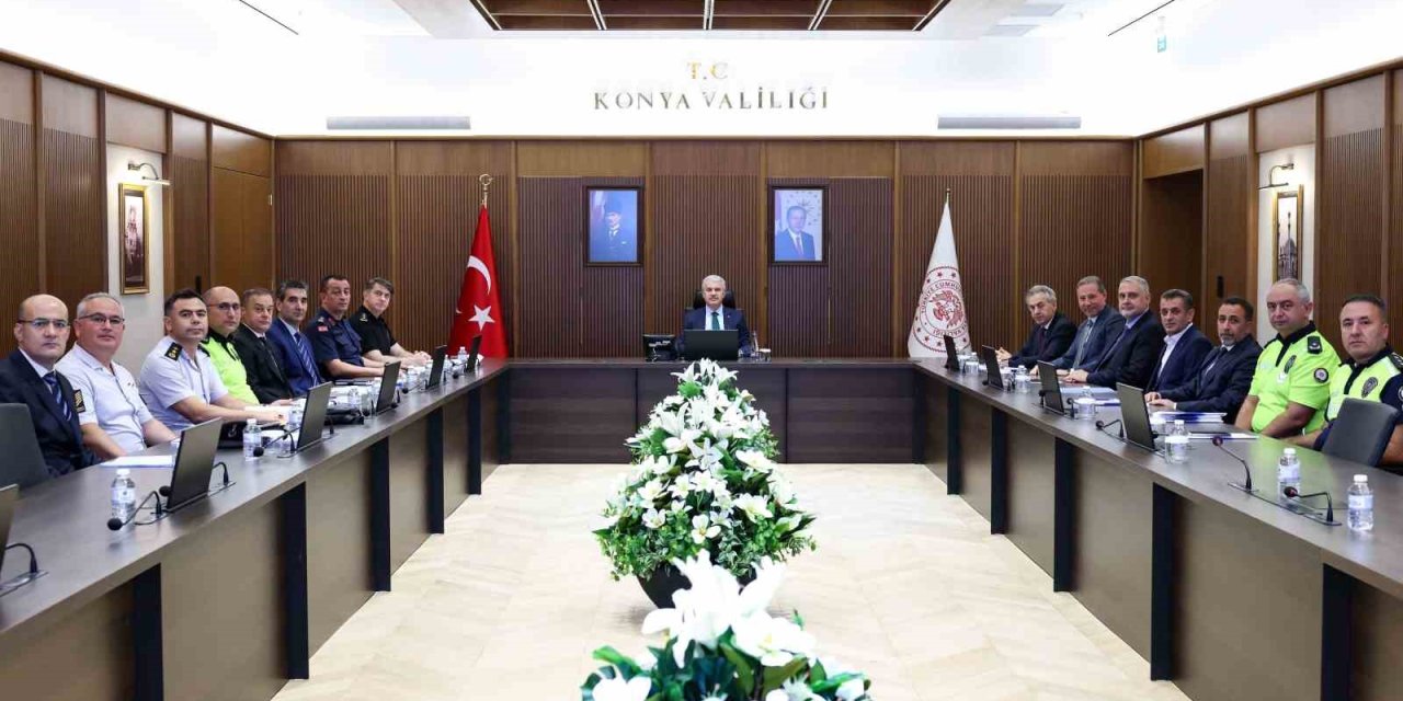 Konya’da Okullarda Alınan Güvenlik Tedbirleri Değerlendirildi