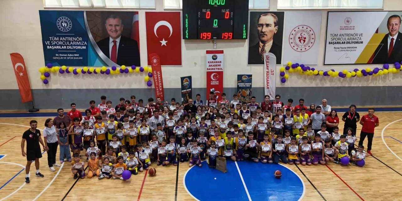 Karaman’da "altın Bilekler Basketbol Şöleni" Düzenlendi