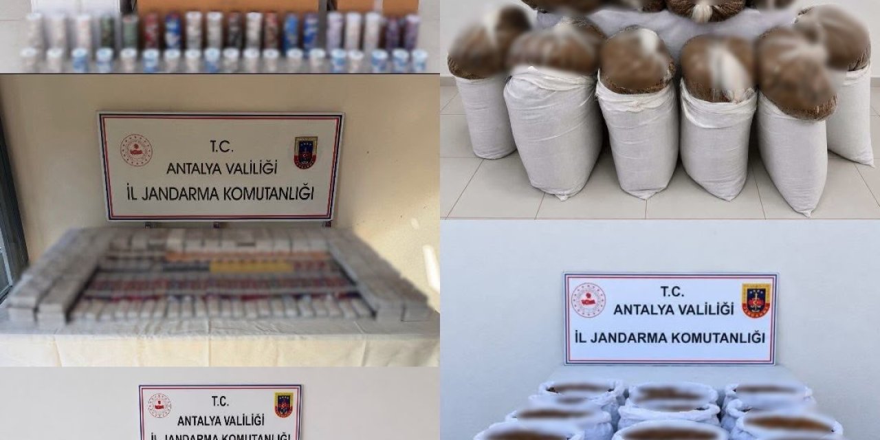 Antalya’da 1 Ton 150 Kilogram Kıyılmış Tütün Ele Geçirildi