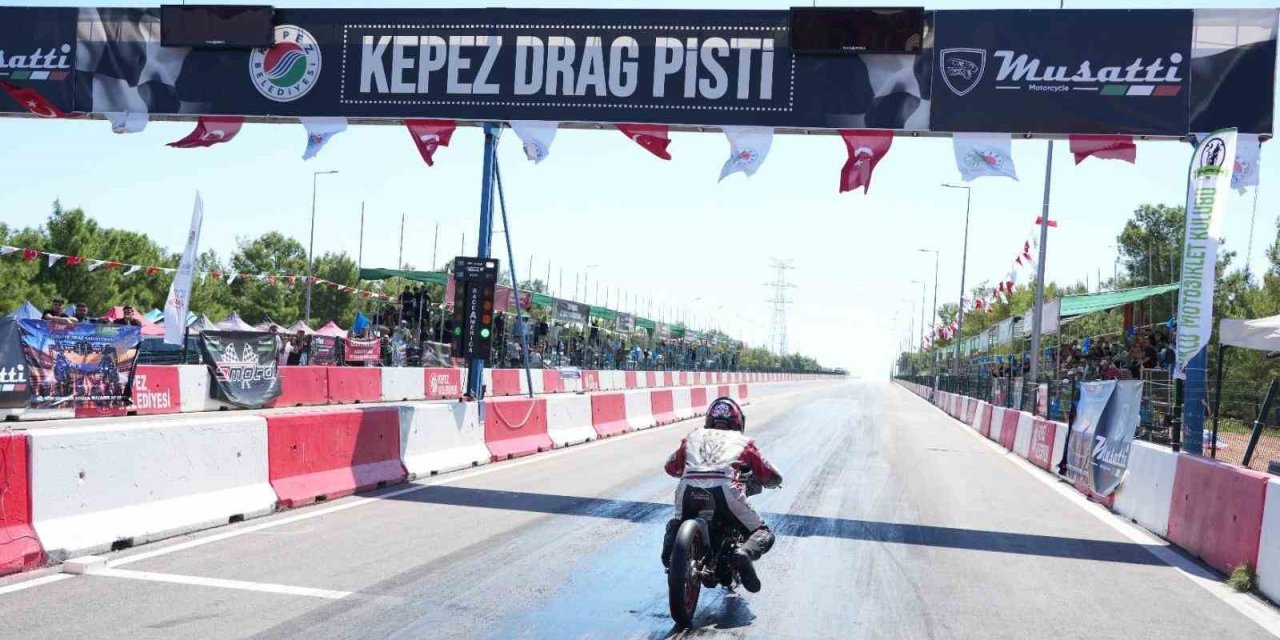 Kepez’de Moto Drag Heyecanı Start Aldı
