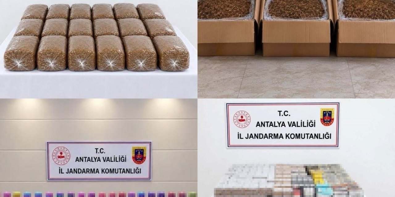 Antalya’da Yarım Ton Kıyılmış Tütün Ele Geçirildi