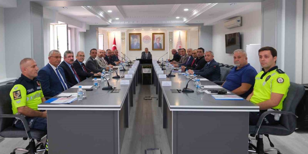 Karaman’da Trafik Güvenliği İçin Alınacak Önlemler Masaya Yatırıldı