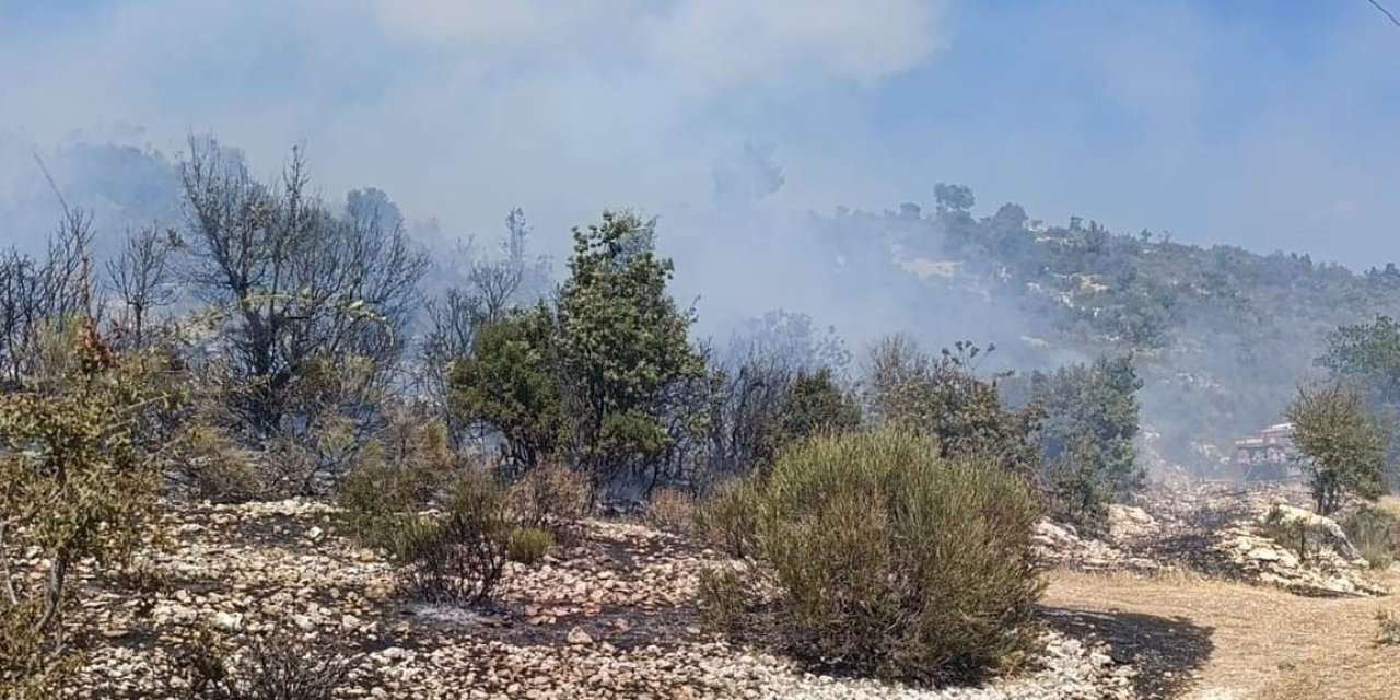 Silifke’deki Yangın Evlere Ulaşmadan Kontrol Altına Alındı