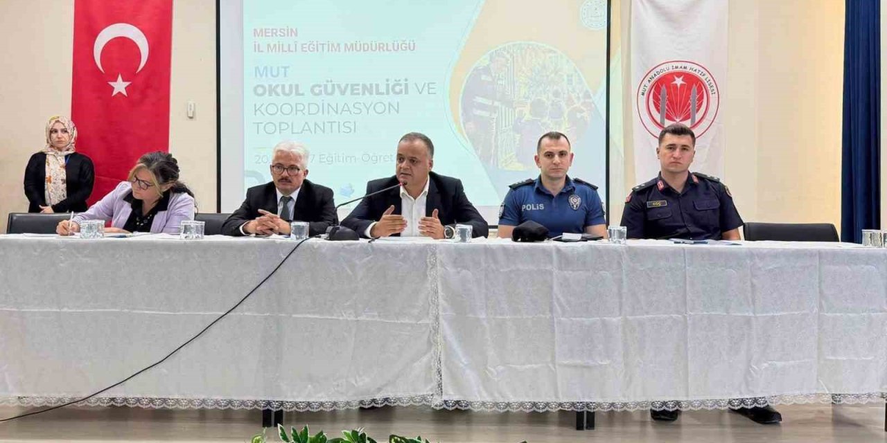 Mut’ta Okul Güvenliği Ve Koordinasyon Toplantısı