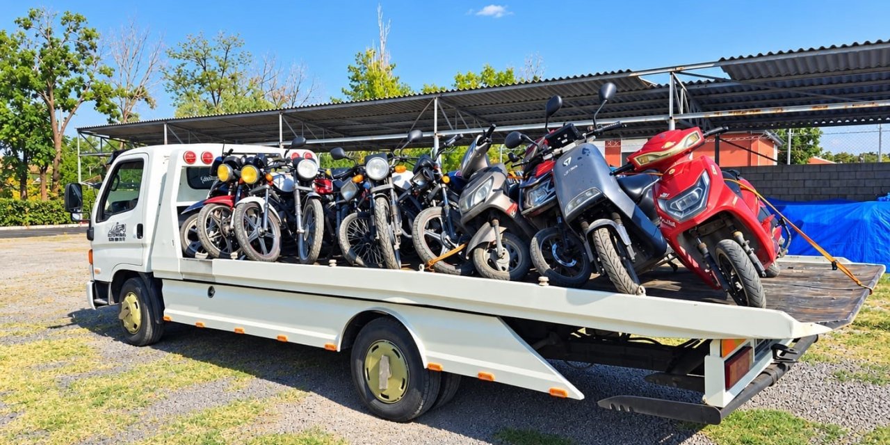 Aksaray’da 16 Motosiklet Trafikten Men Edildi