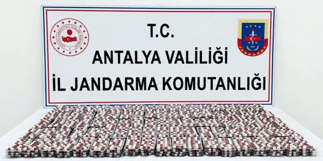 Antalya’da 6 Bin 540 Sentetik Hap Ele Geçirildi