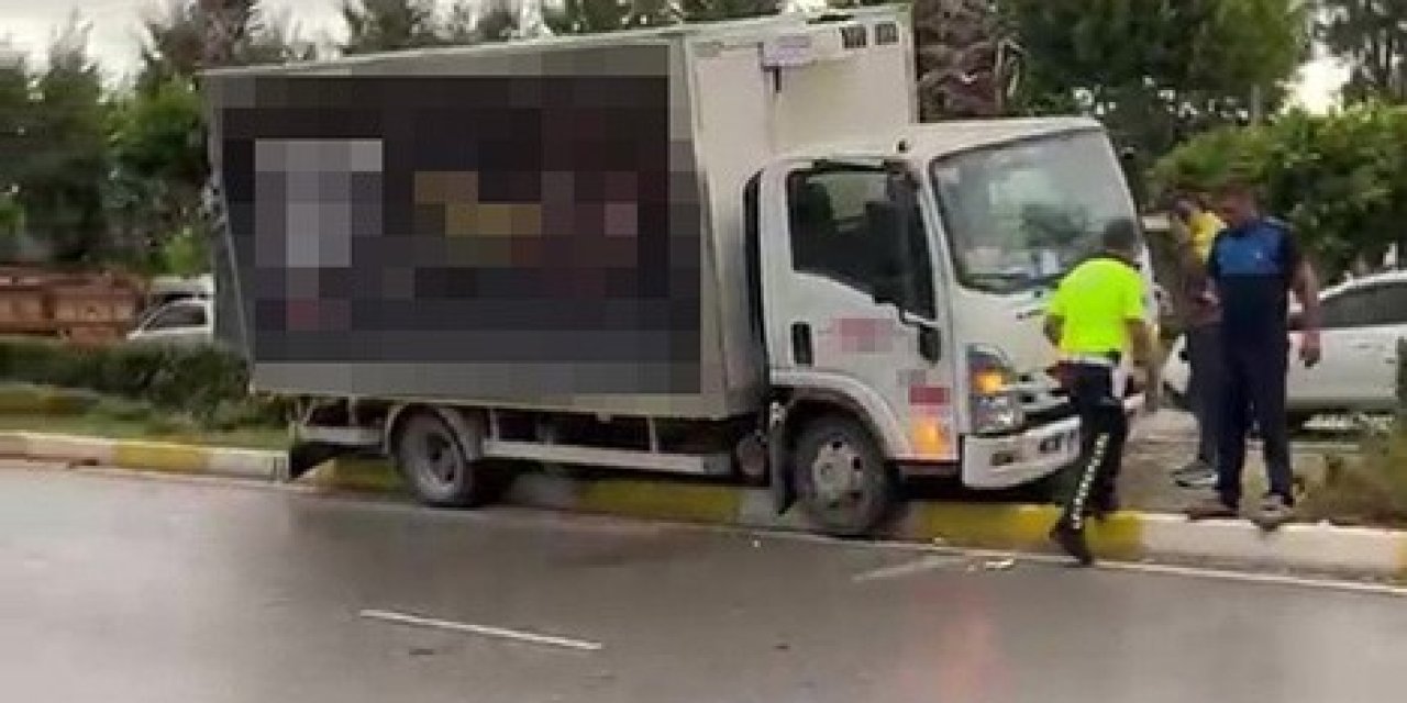 Direksiyon Başında Fenalaşan Sürücü Refüje Çıktı