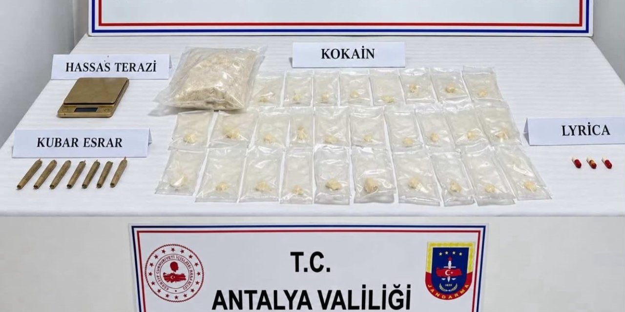 Antalya’da 3 Kilogram Kokain Ele Geçirildi