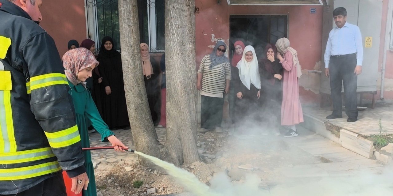 Anamur’da Kur’an Kursunda Yangın Tatbikatı