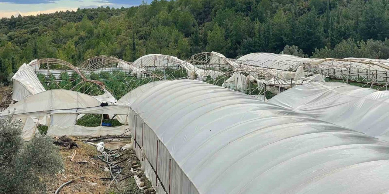 Manavgat’ta Hortum Seraları Yerle Bir Etti: 15 Dönüm Tarım Arazisi Zarar Gördü