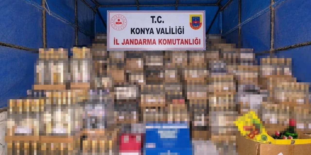 Konya’da Kaçak Alkol Ve Sigara Operasyonu